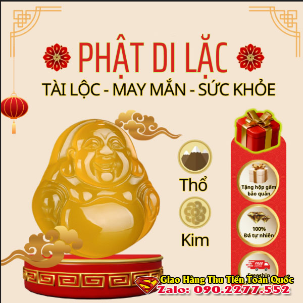 Tượng Phật Di Lặc - Mặt Dây Chuyền Phong Thuỷ