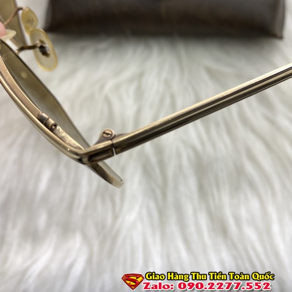 Kính Solex Đòn Gánh Pháp Bọc Vàng 14k - Kính Mát Nam Bọc Vàng